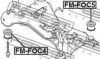 MAZDA BP4K34800K Mounting, axle beam